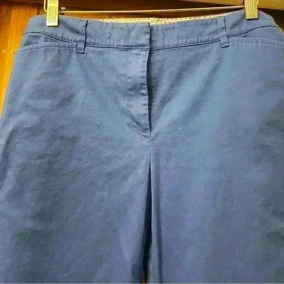 Talbots Woman’s Perfect Crop Pants-Marine Blue-Size 6 - Picture 1 of 7
